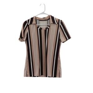 Vintage 1970s Collared Striped Shirt